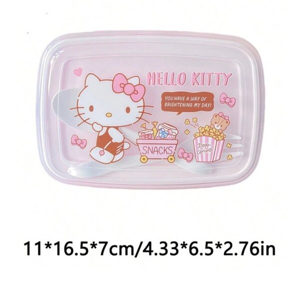 Hello Kitty Pink Snack & Lunch Bag – Insulated Mini Tote for Kids & Adults - Picture 4 of 4